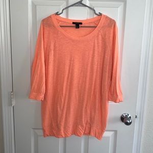 Forever21 Bright Orange-Pink Shirt